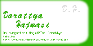 dorottya hajmasi business card